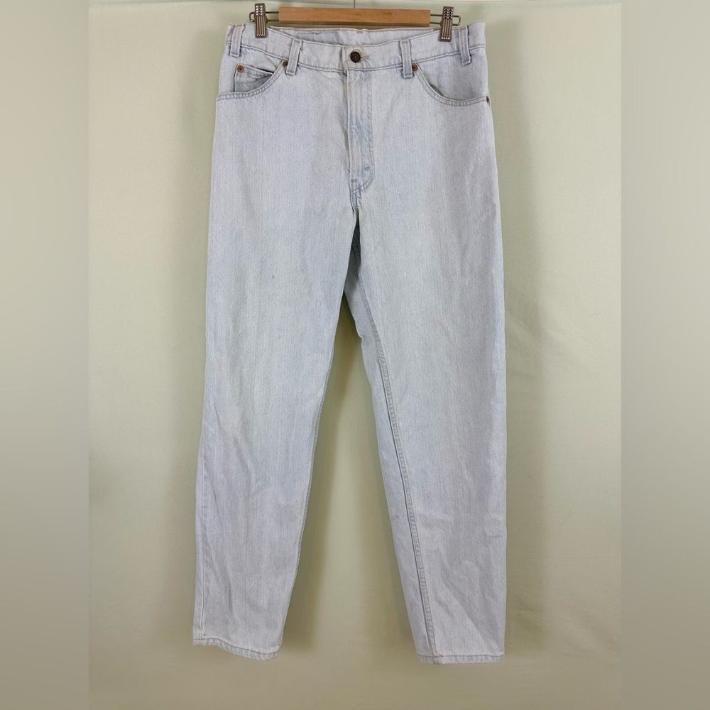 Vintage Light Wash Denim Orange Tab 550 Levi’s